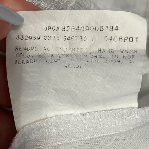 Sleeveless Top Black White Chevron Sz Medium ABStudio - Picture 7 of 7